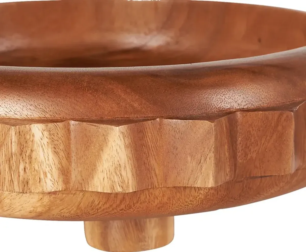 Yezohe Brown Large Bowl