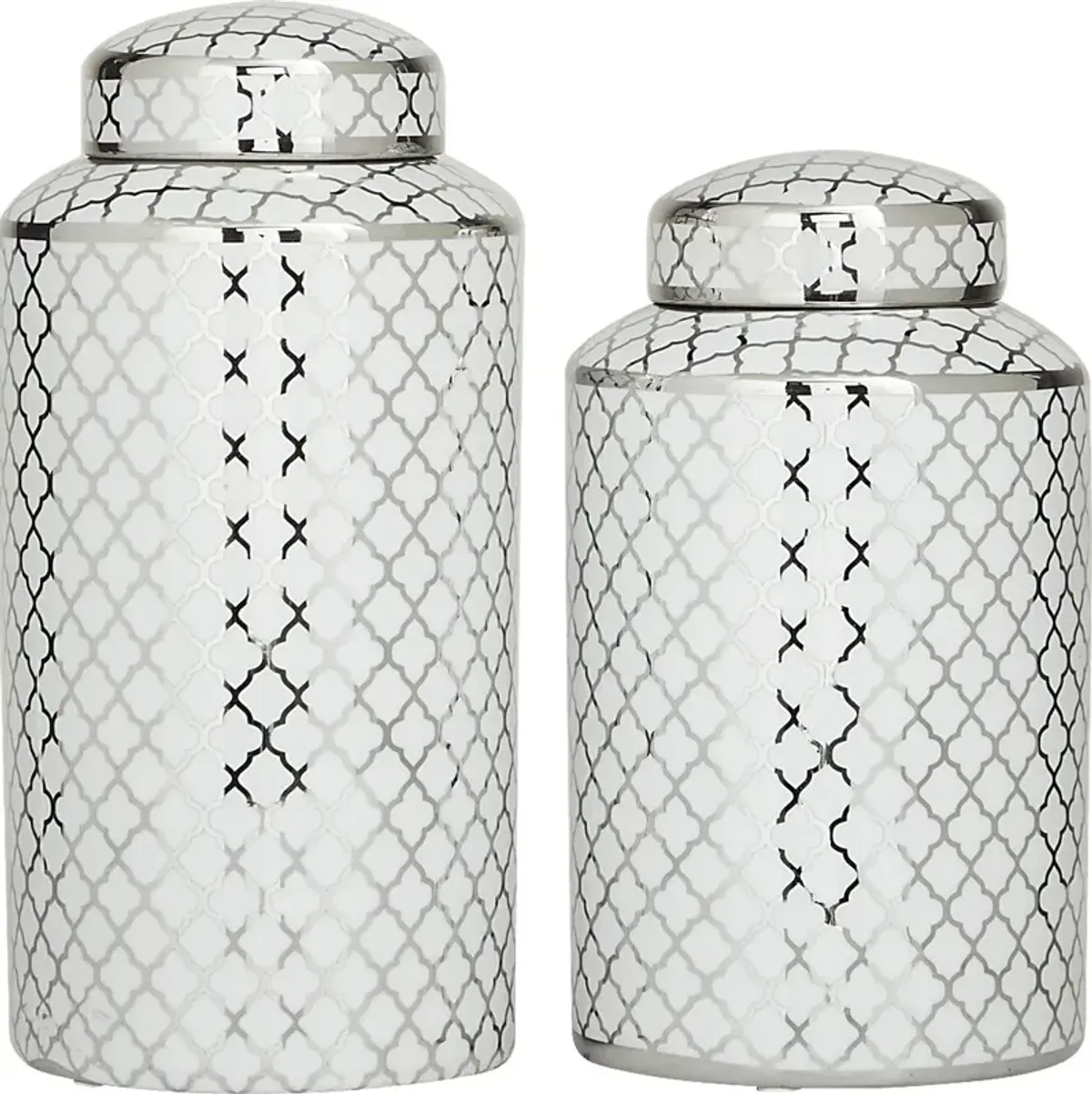 Sinodo Silver Jar, Set of 2