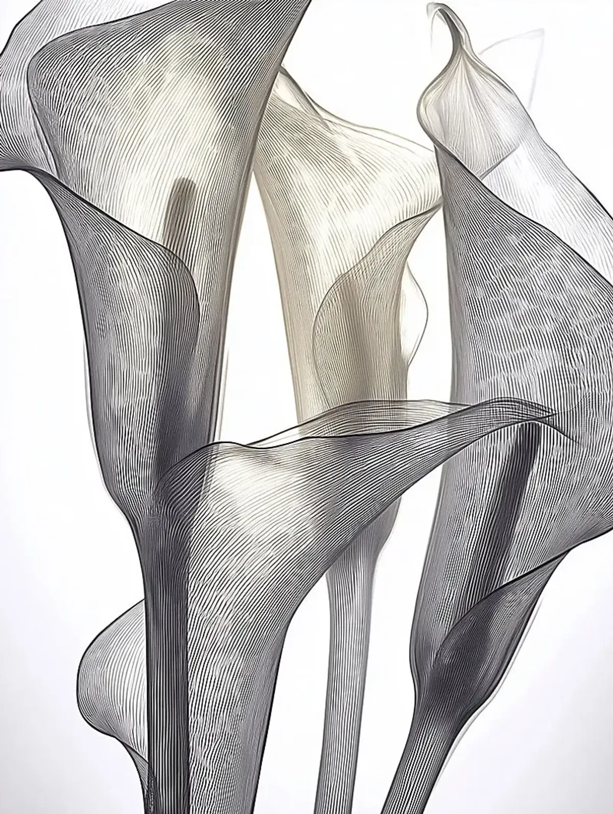 Cally II White Artwork