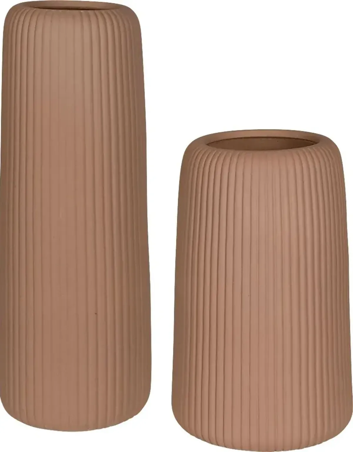Hesta Brown Vase, Set of 2