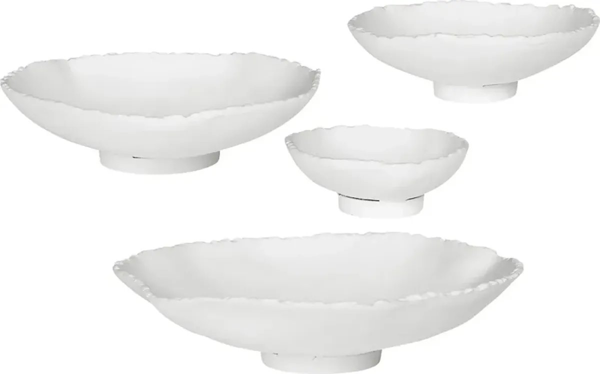 Encas White Wall Decor, Set of 3