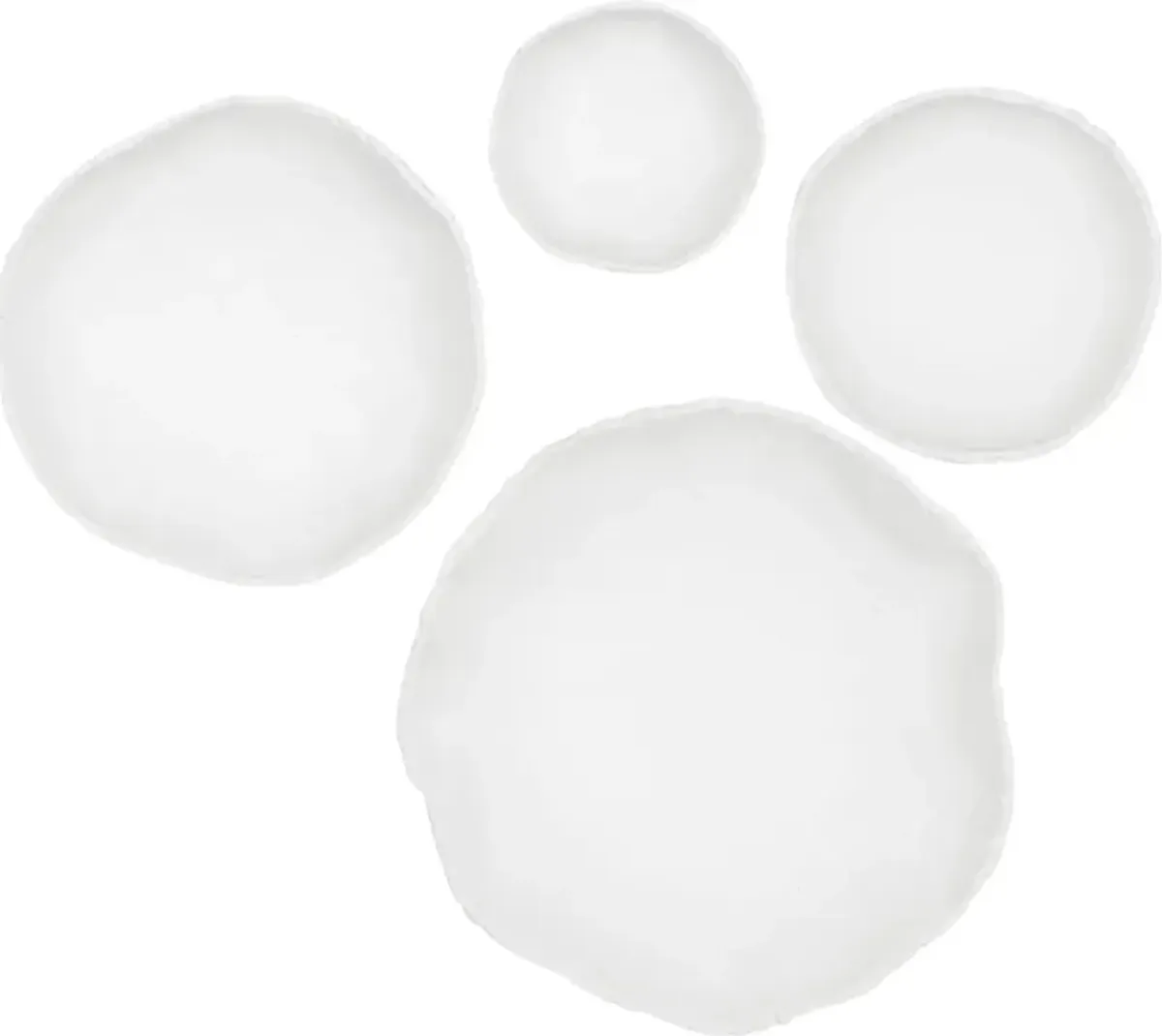 Encas White Wall Decor, Set of 3