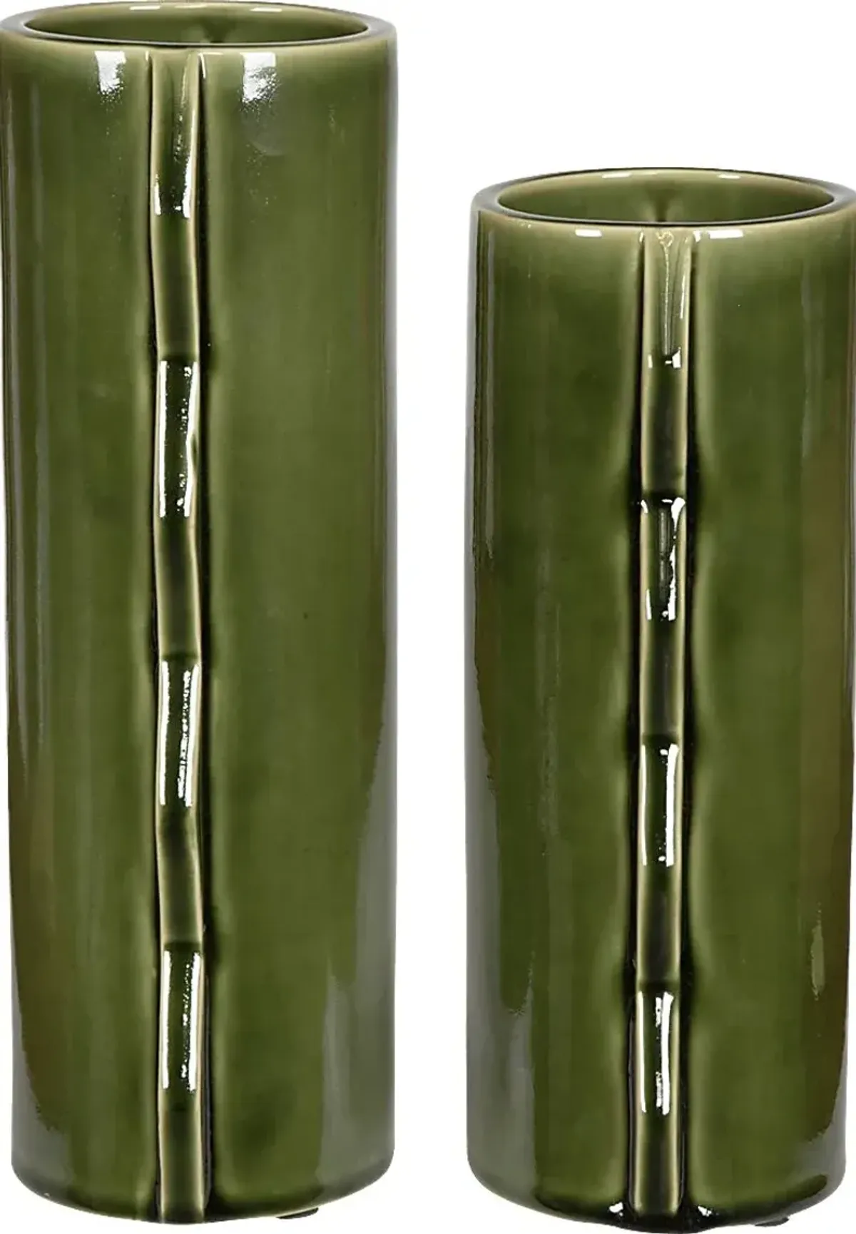 Nokola Green Vase, Set of 2