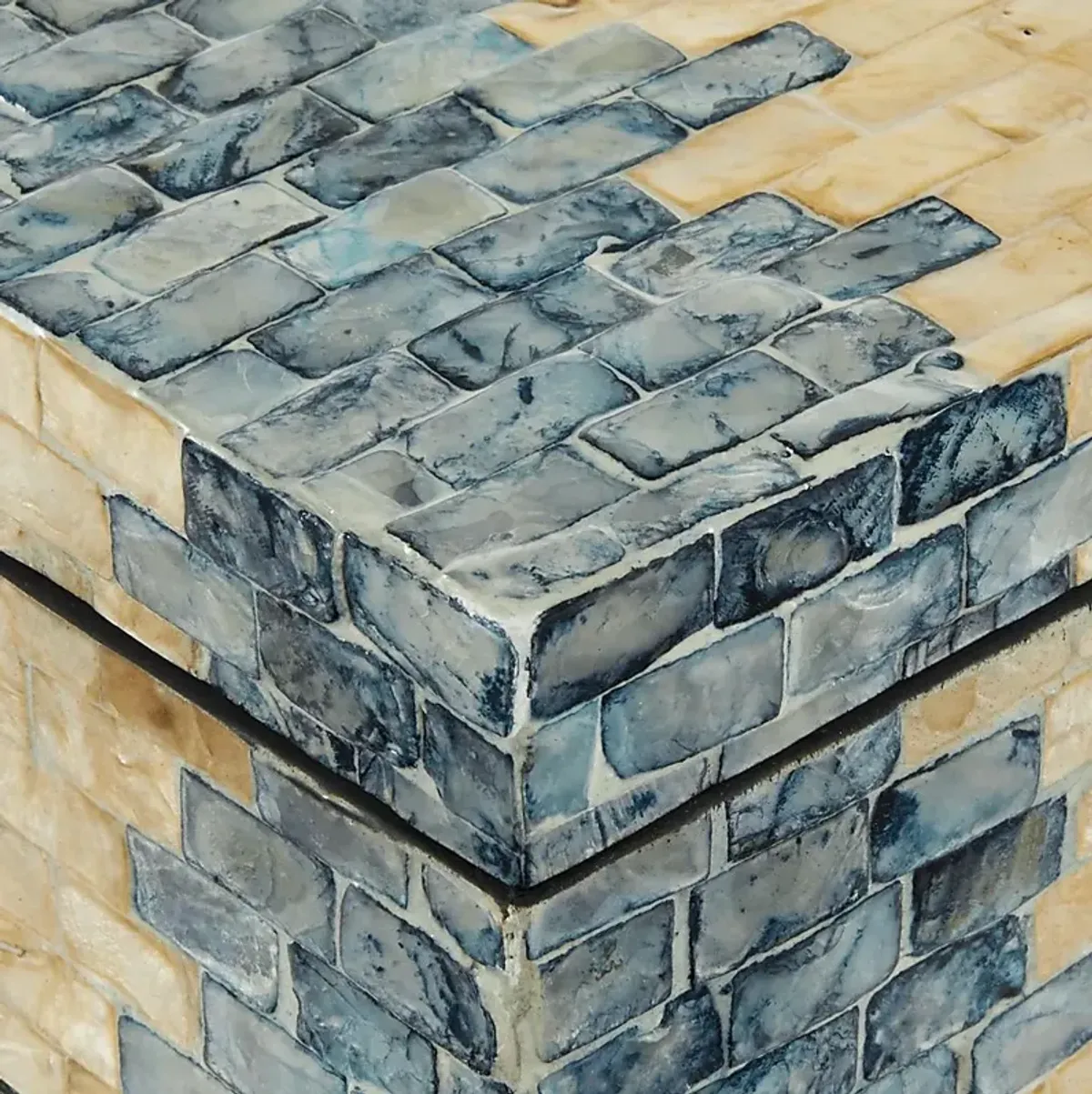 Hugai Blue Decorative Box, Set of 2