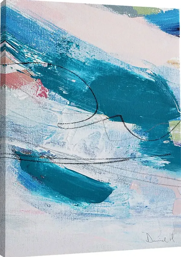 Kuelil Turquoise Canvas Wall Art