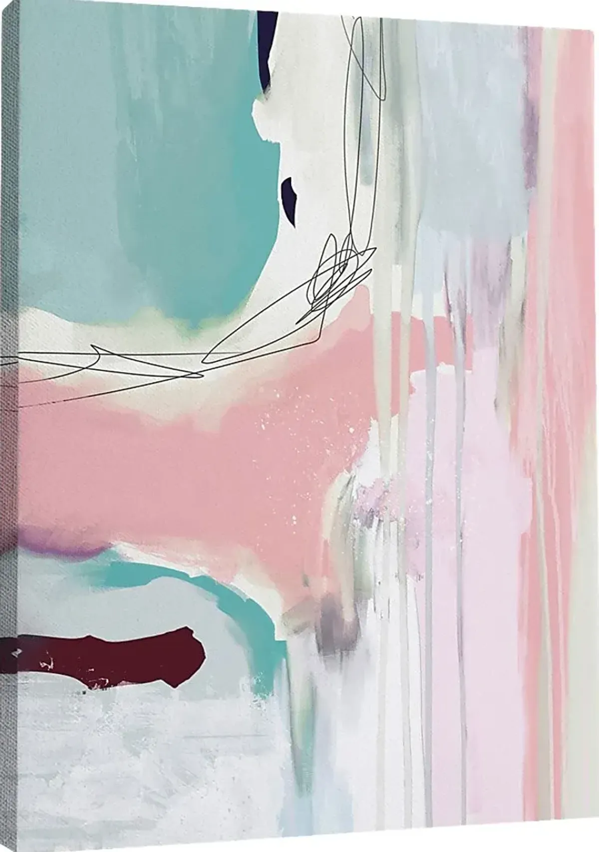 Malaira Pink Canvas Wall Art