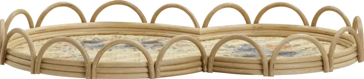 Crowhead Brown Round Tray