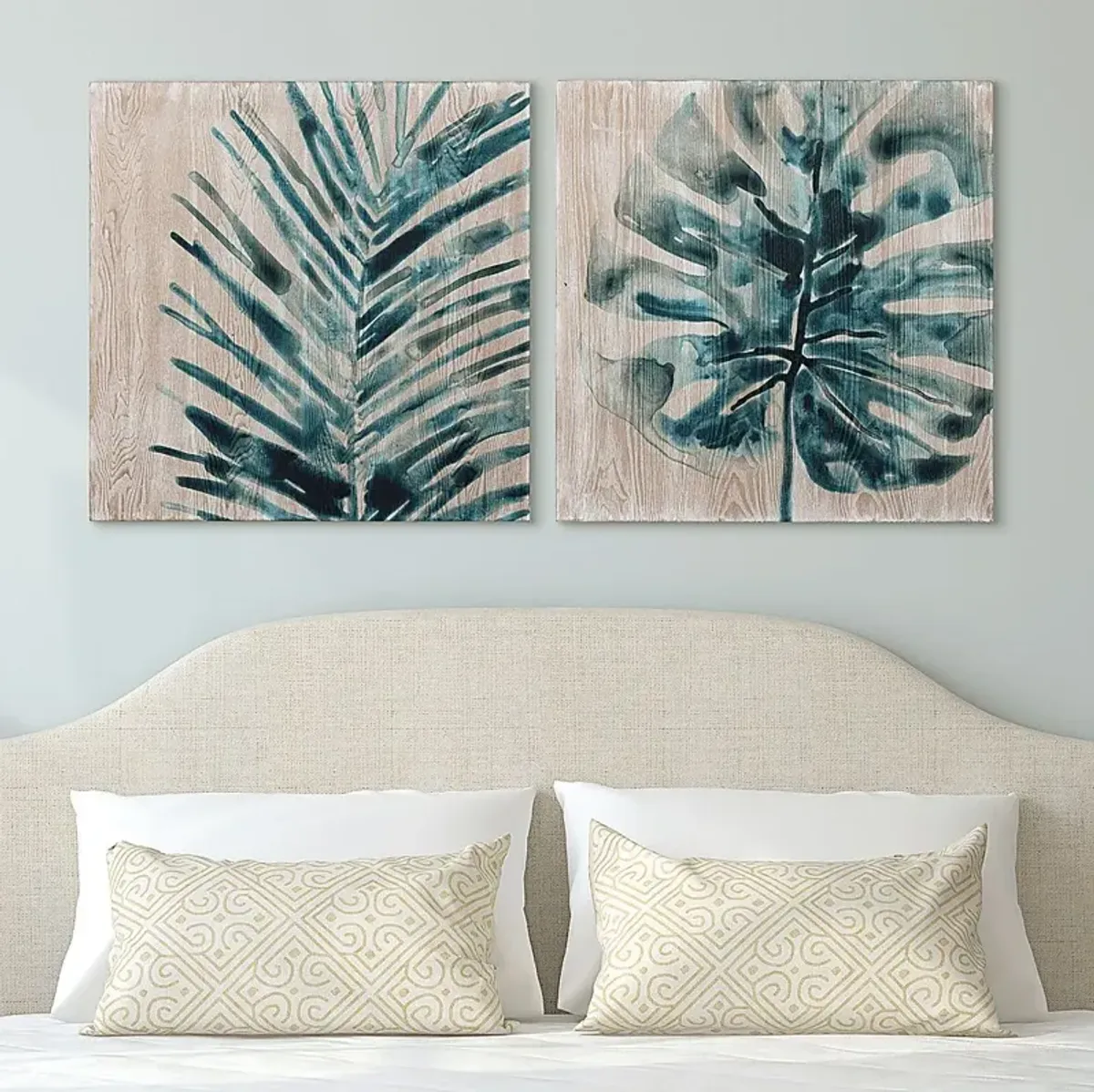 Zozobra Blue Artwork, Set of 2