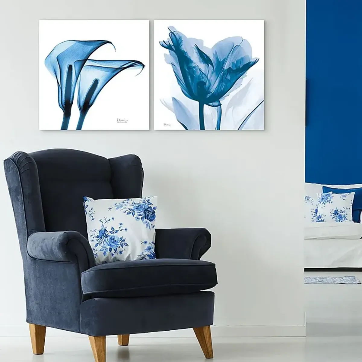 Curnutt Blue Artwork, Set of 2