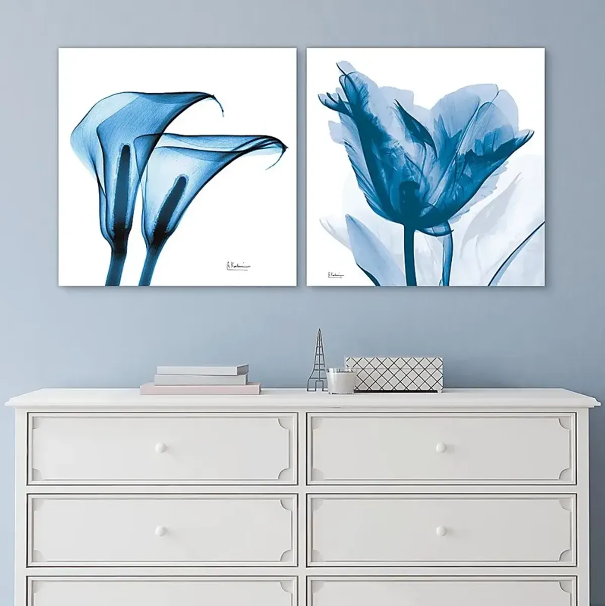 Curnutt Blue Artwork, Set of 2