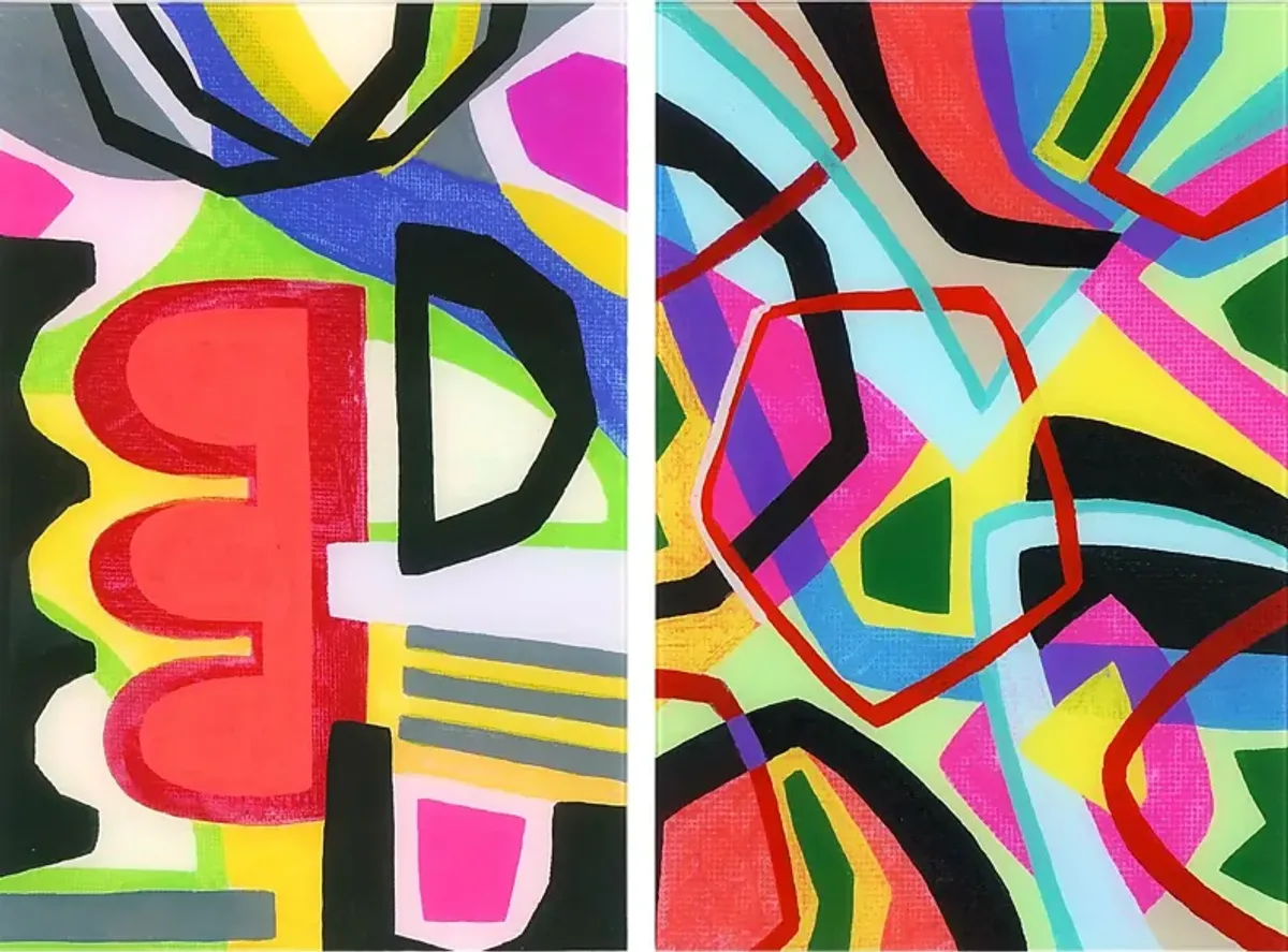 Leebarry Multi Artwork, Set of 2