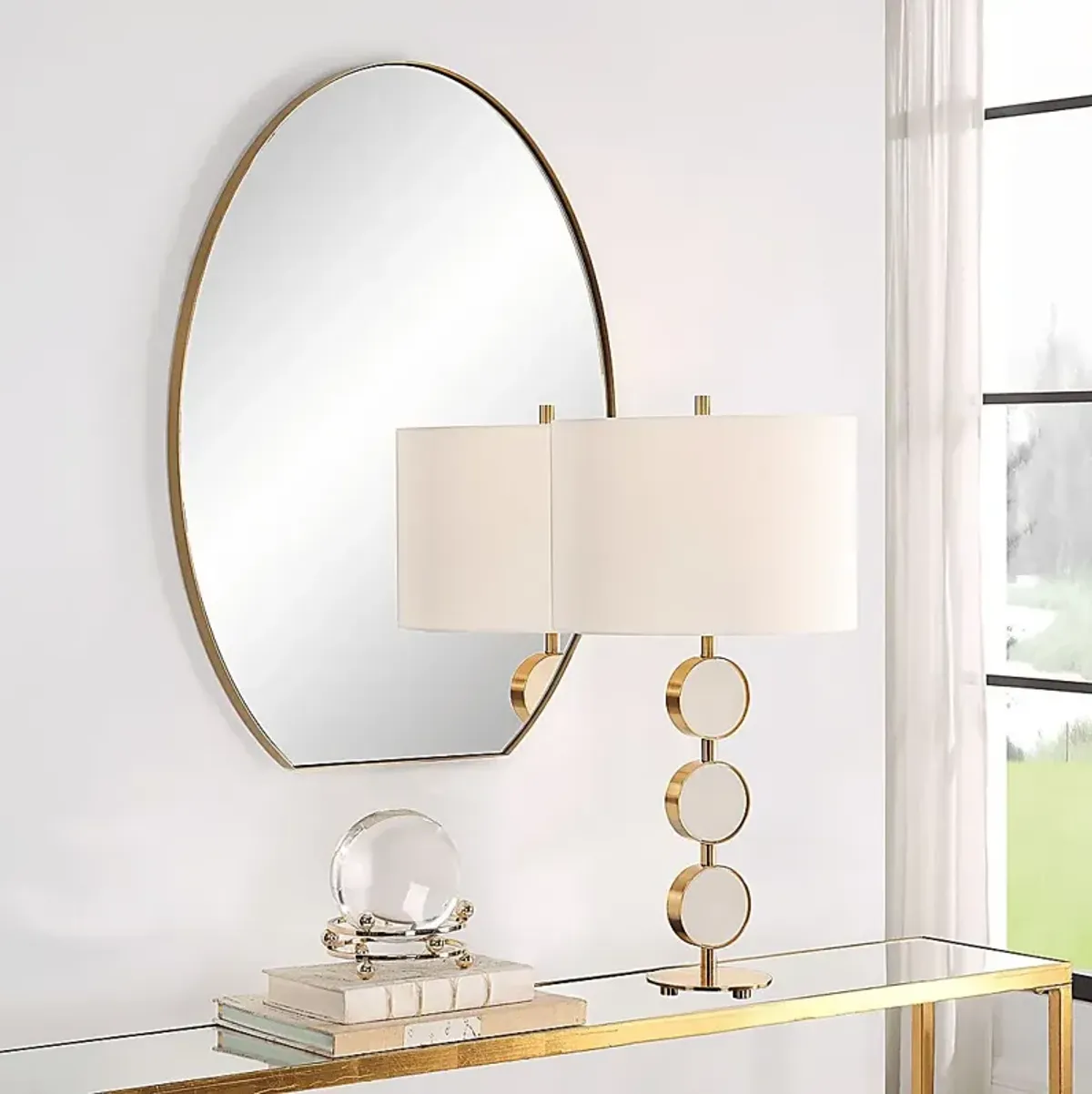 Carlotta Brass Mirror