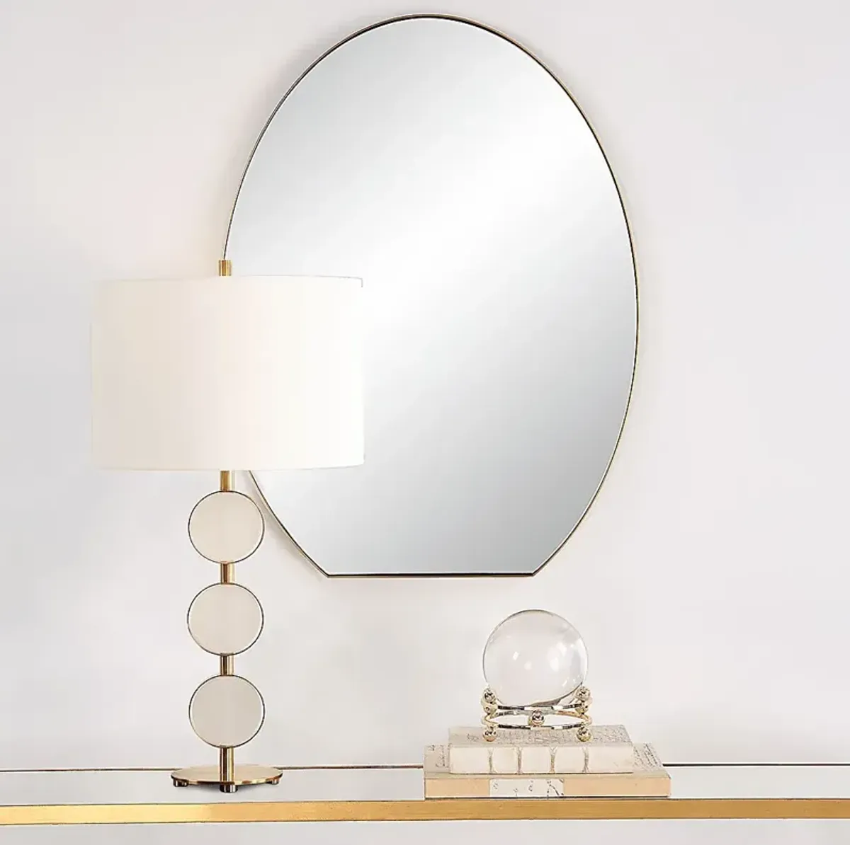 Carlotta Brass Mirror