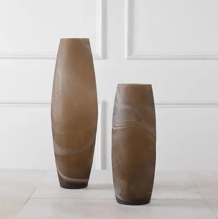 Valko Brown Vase, Set of 2