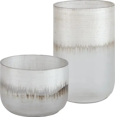 Paxyi Silver Vase, Set of 2