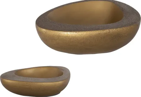 Elko Brass Bowls, Set of 2