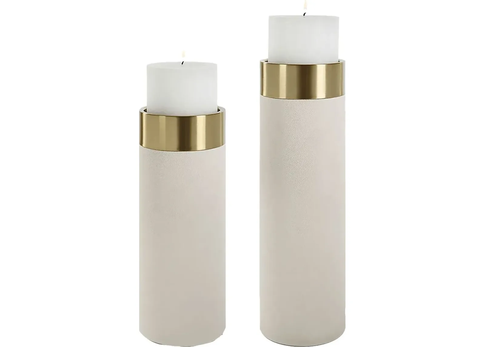 Cytta Brass Candle Holder, Set of 2