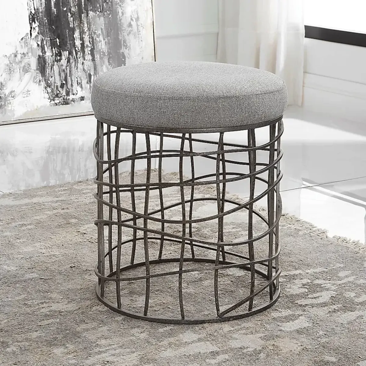 Fento Gray Stool