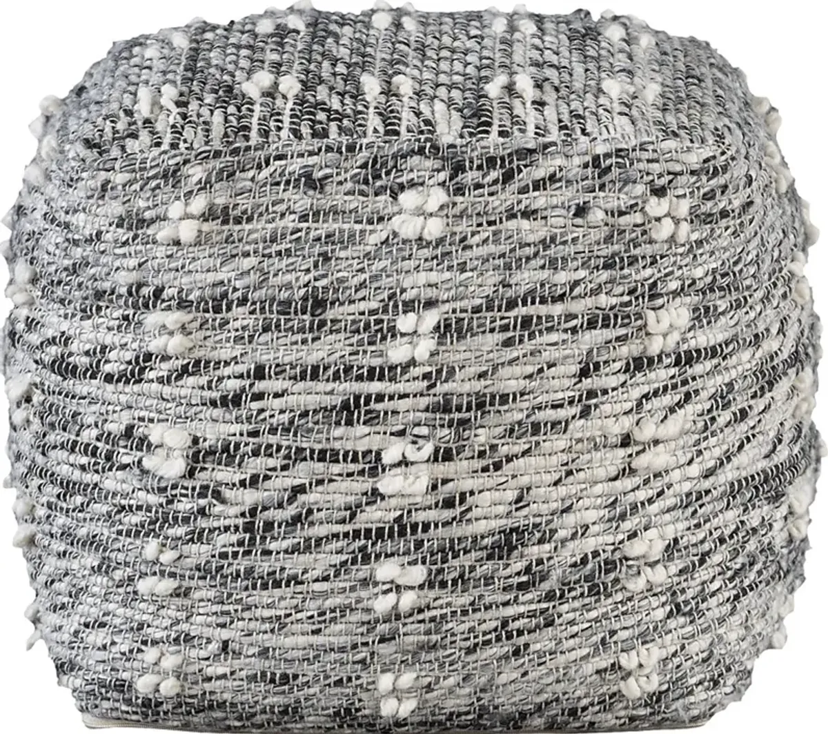 Naos Gray Pouf