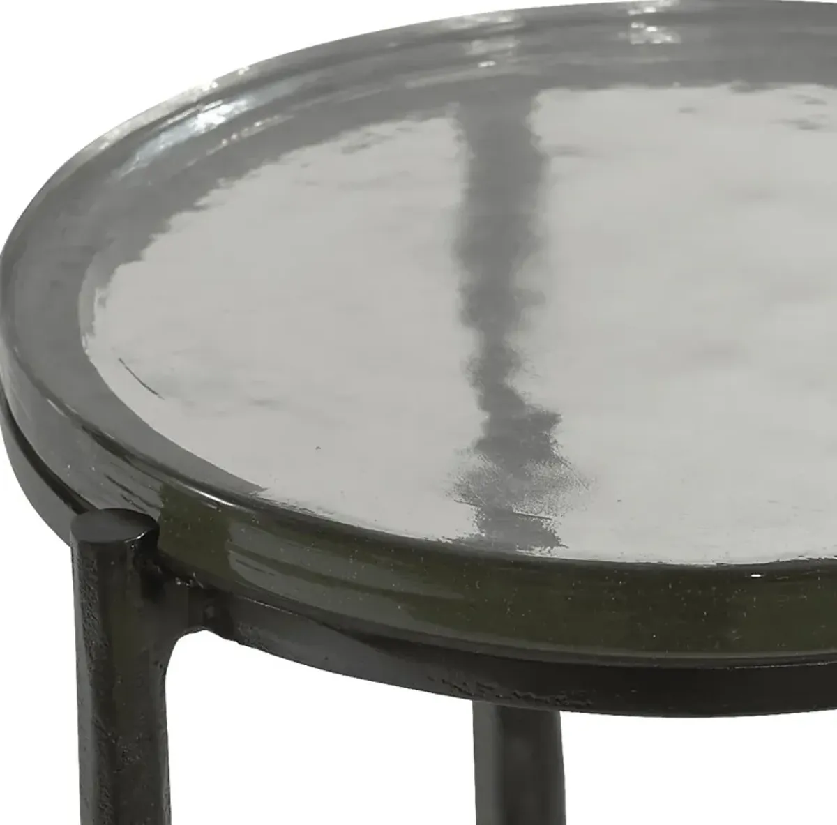 Areg Black Accent Table