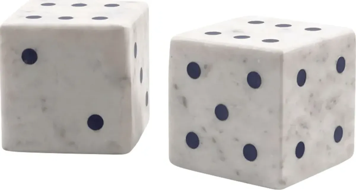 Adwar White Sculpture, Set of 2