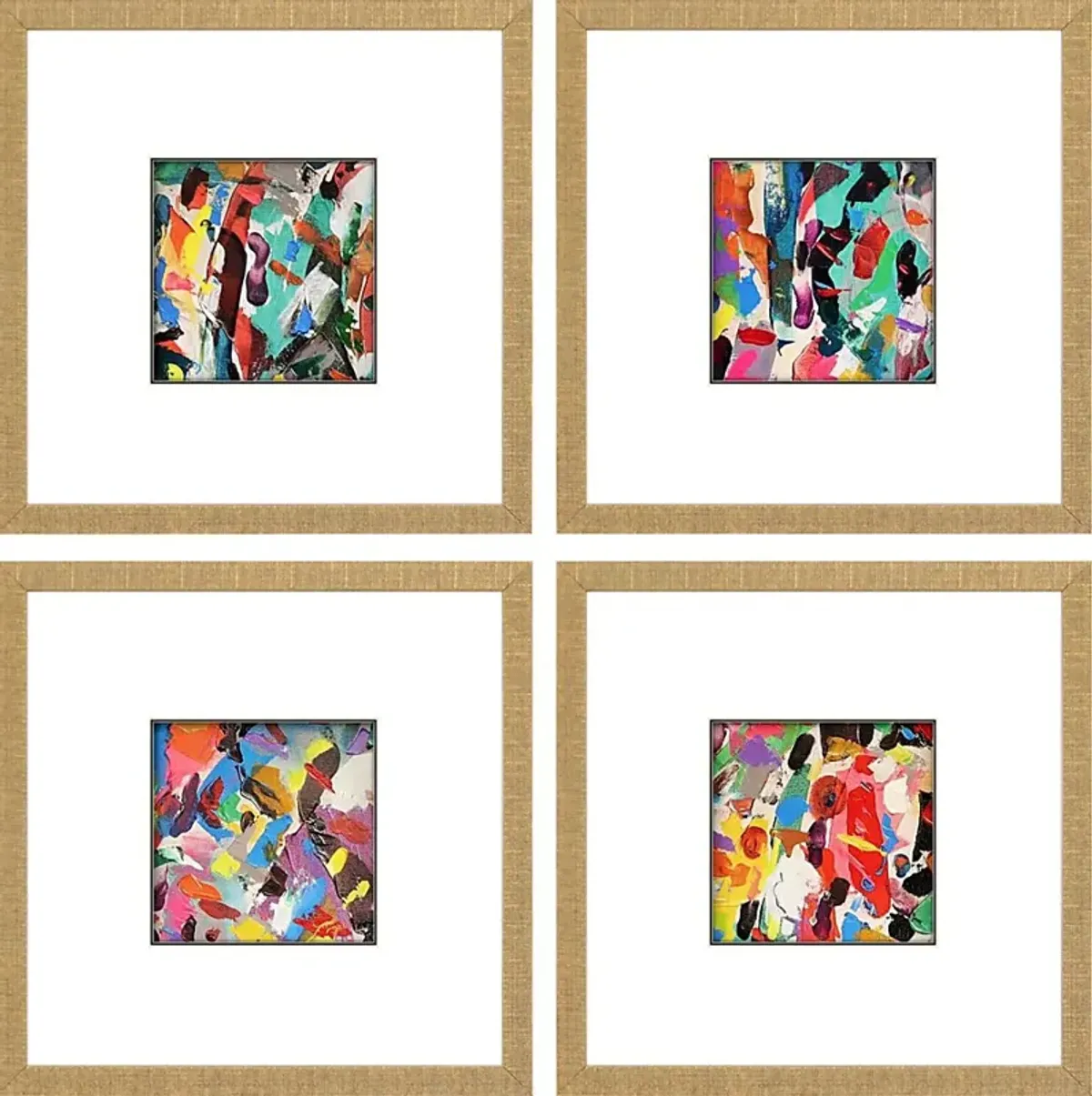 Sabrya Blue Artwork, Set of 4