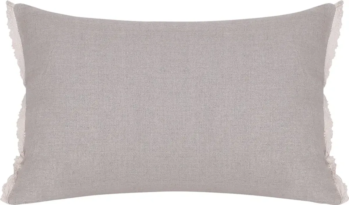 Fluxroot Beige Lumbar Pillow