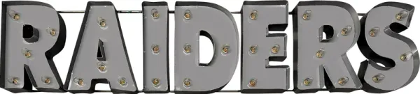 Las Vegas Raiders Gray Metal Wall Decor