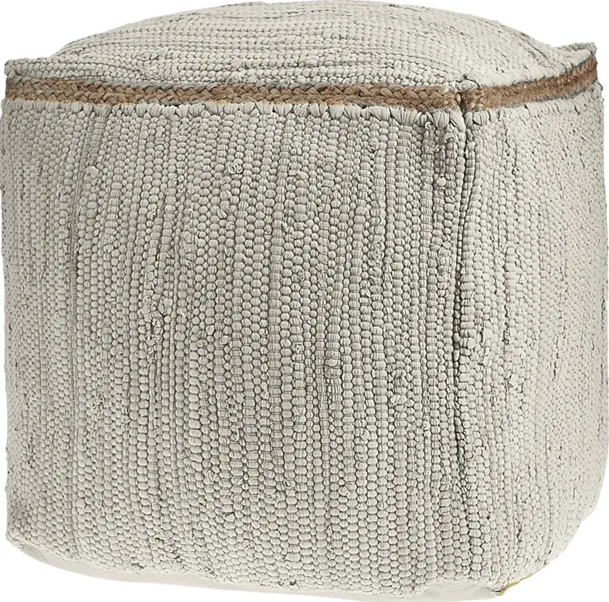 Binvia White Pouf