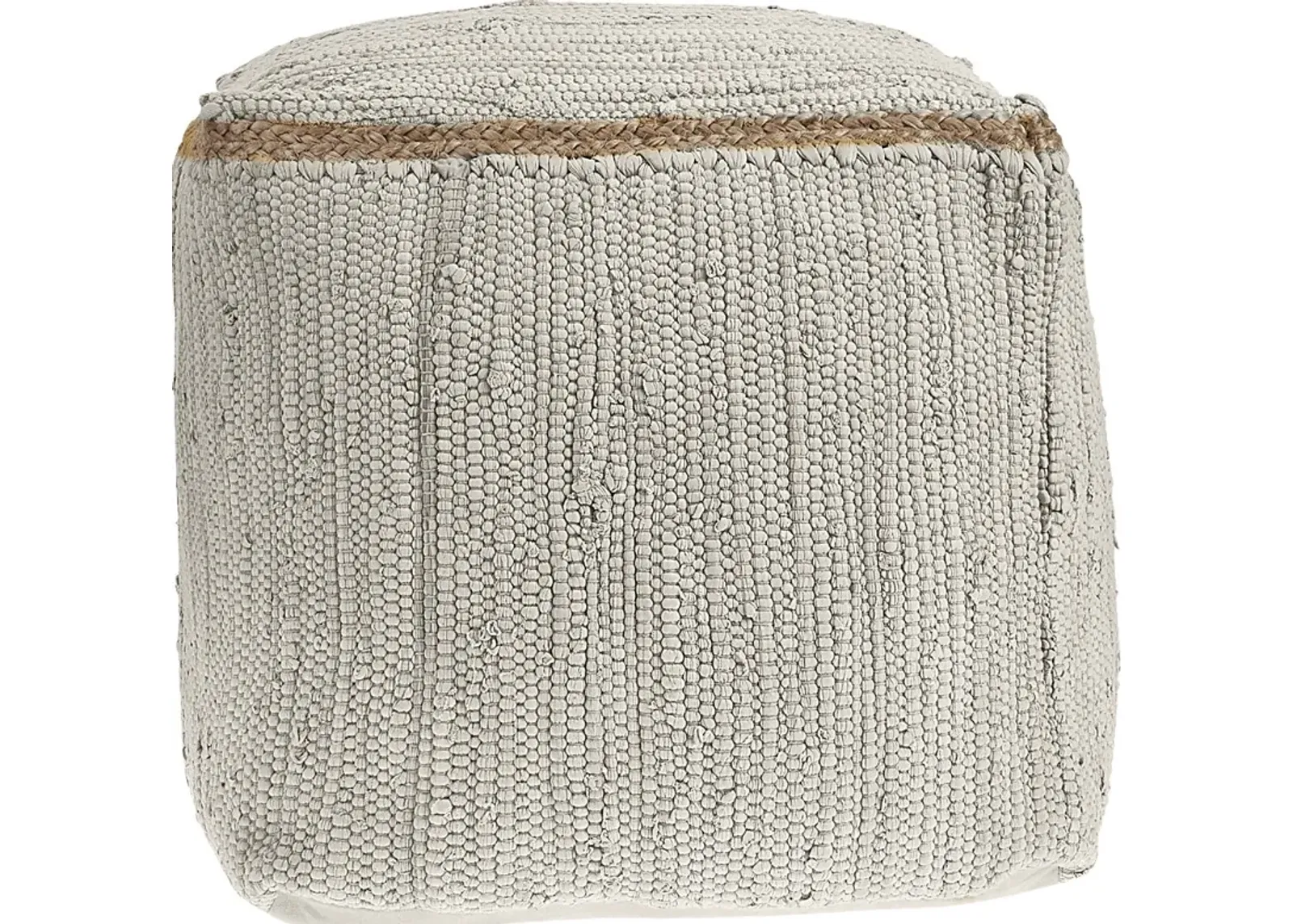 Binvia White Pouf