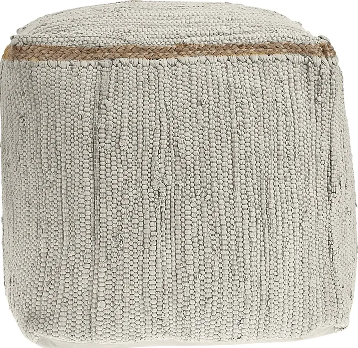 Binvia White Pouf