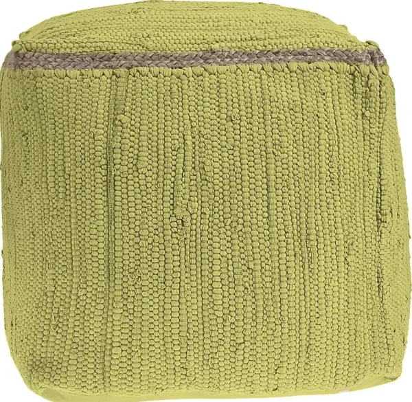 Binvia Lime Green Pouf