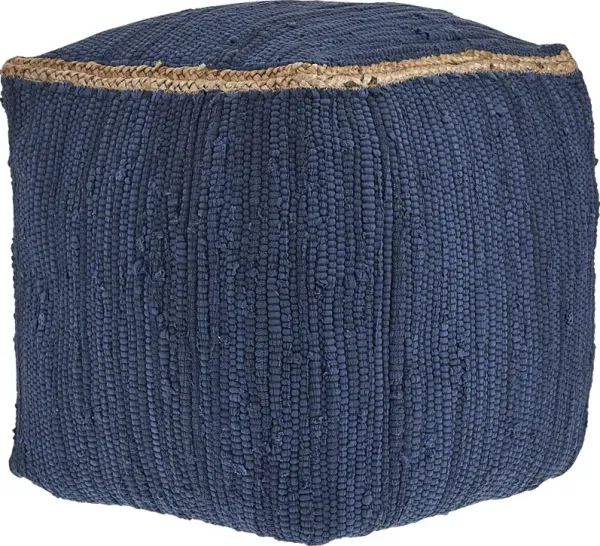 Binvia Indigo Pouf