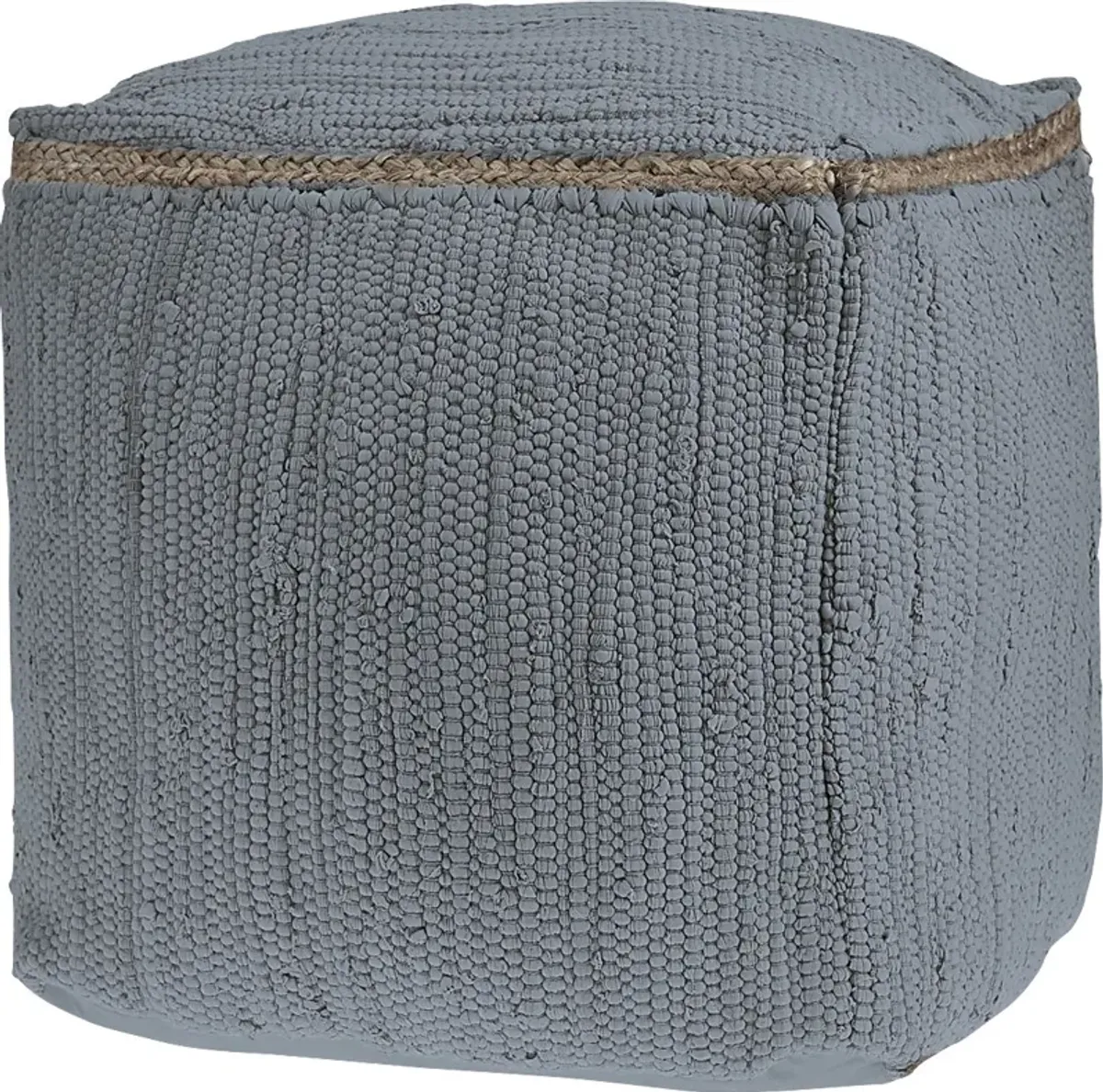 Binvia Gray Pouf