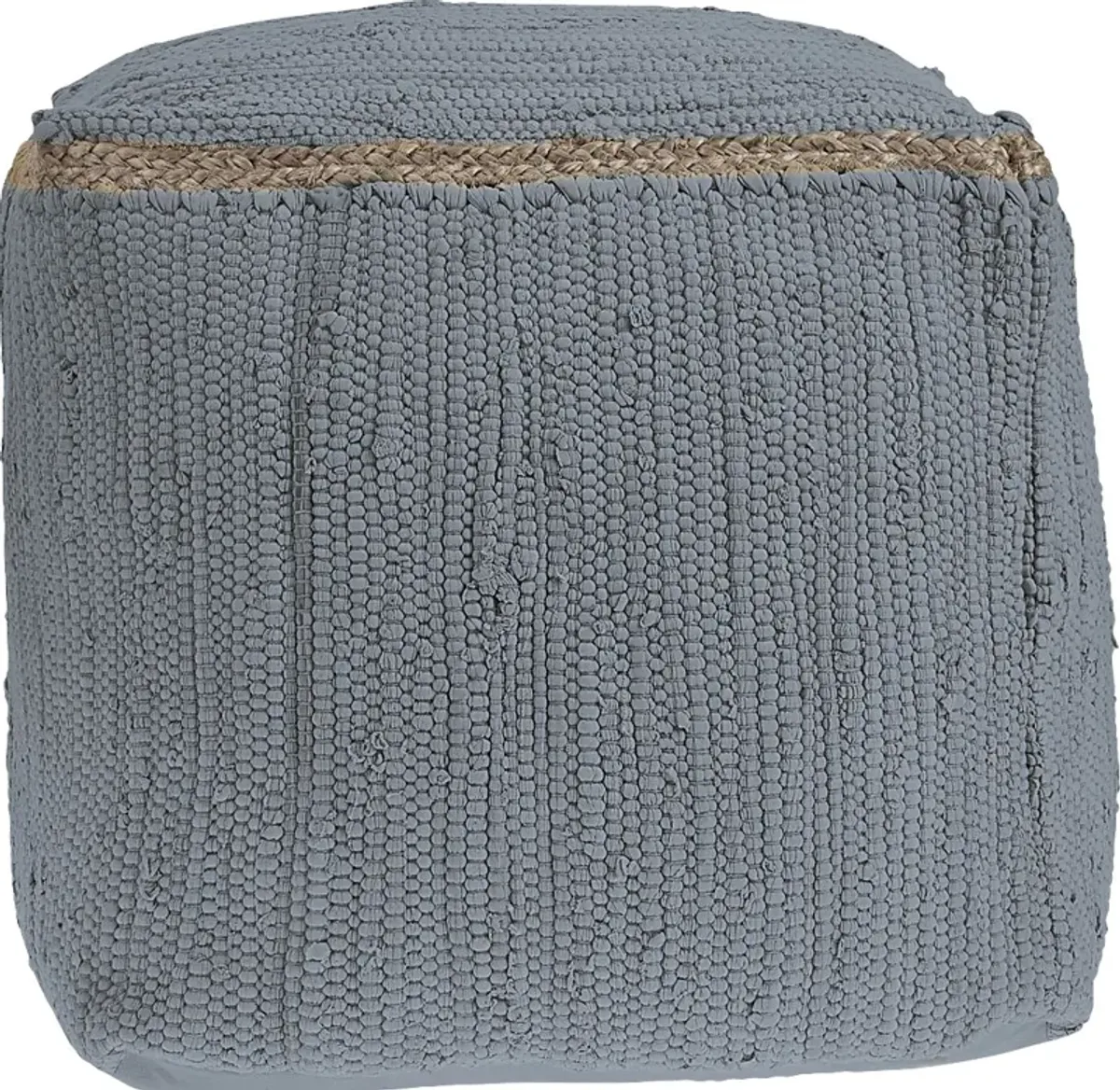 Binvia Gray Pouf