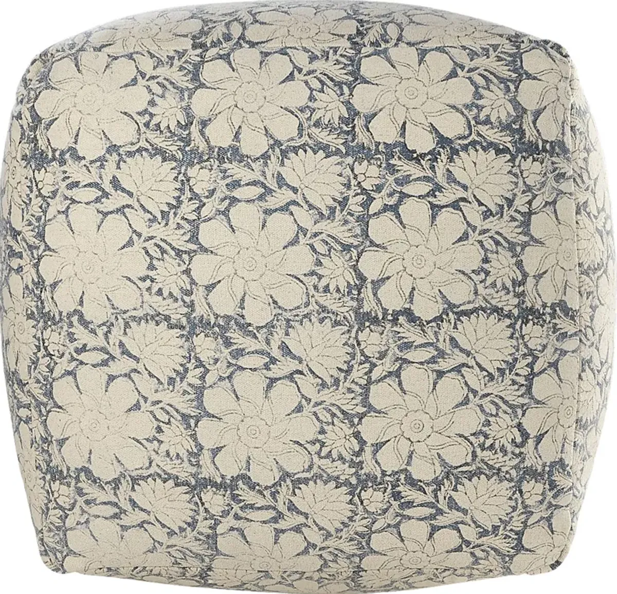 Elrael Blue/Cream Pouf