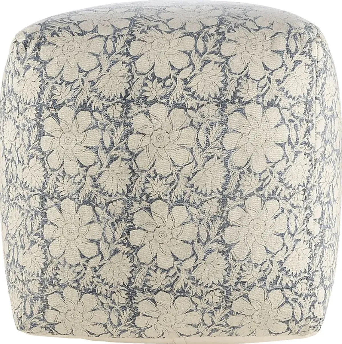 Elrael Blue/Cream Pouf