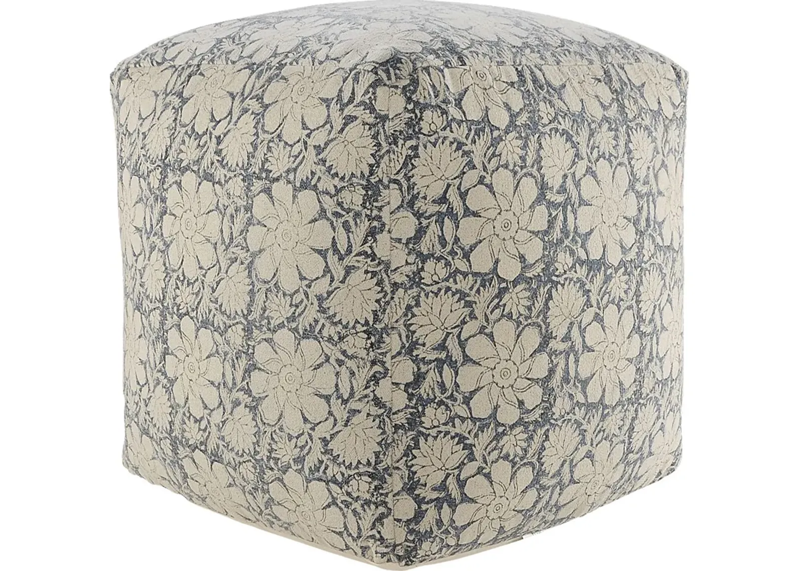 Elrael Blue/Cream Pouf