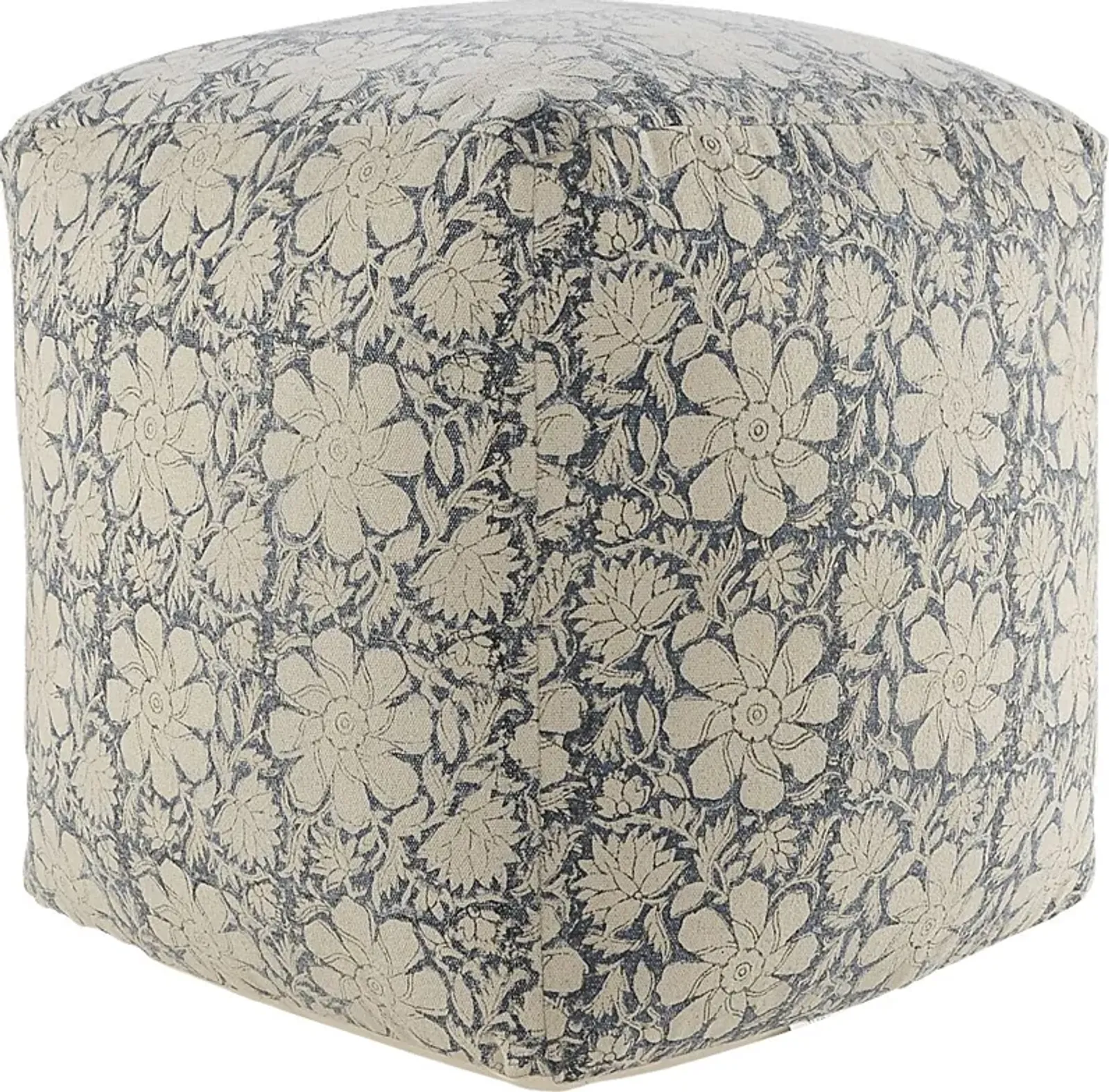 Elrael Blue/Cream Pouf