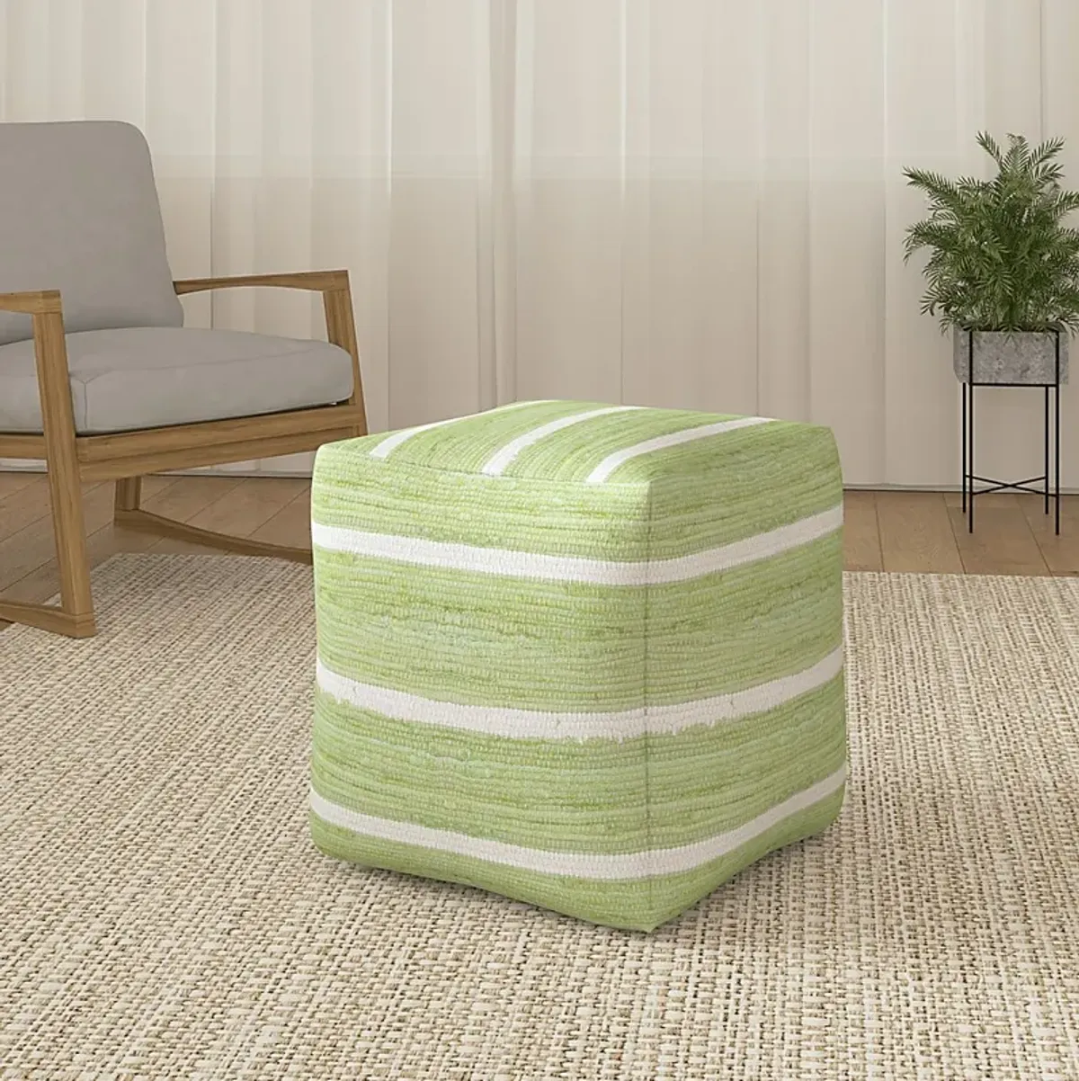 Avgam Green Pouf