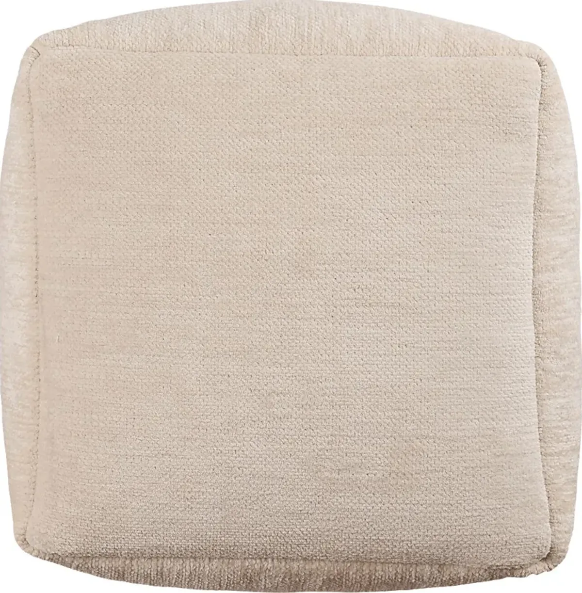 Gekia Ivory Pouf