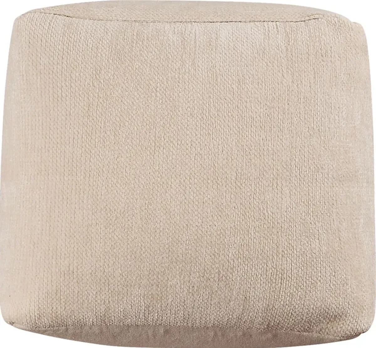 Gekia Ivory Pouf