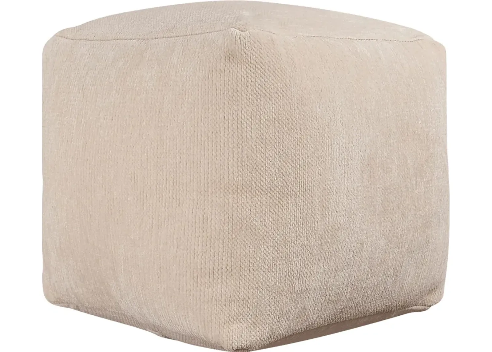 Gekia Ivory Pouf