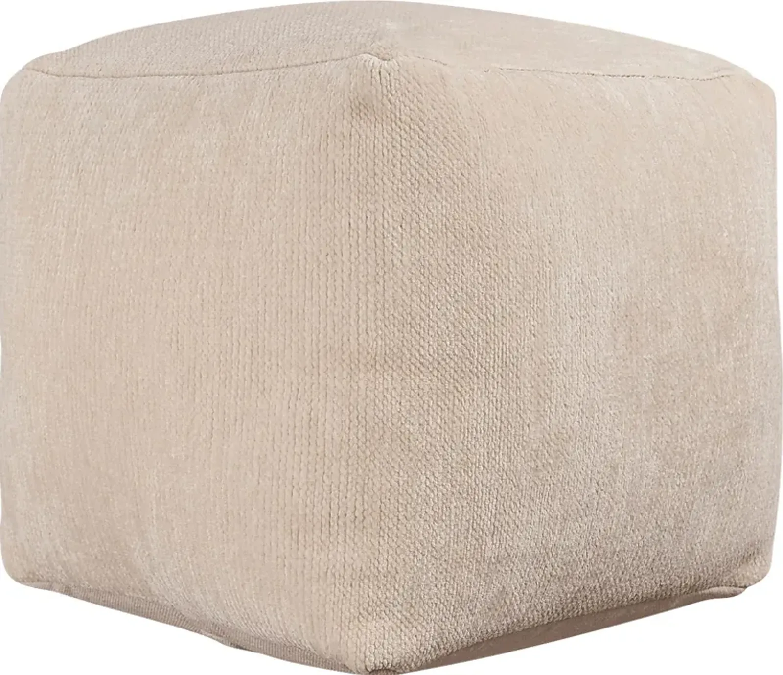 Gekia Ivory Pouf