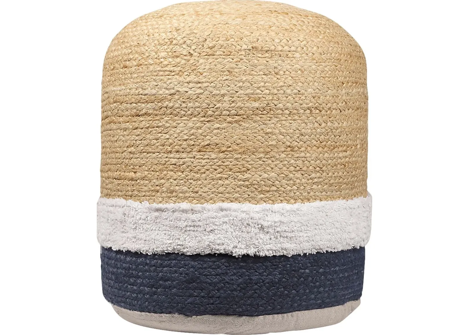 Amiden Natural/Navy Pouf