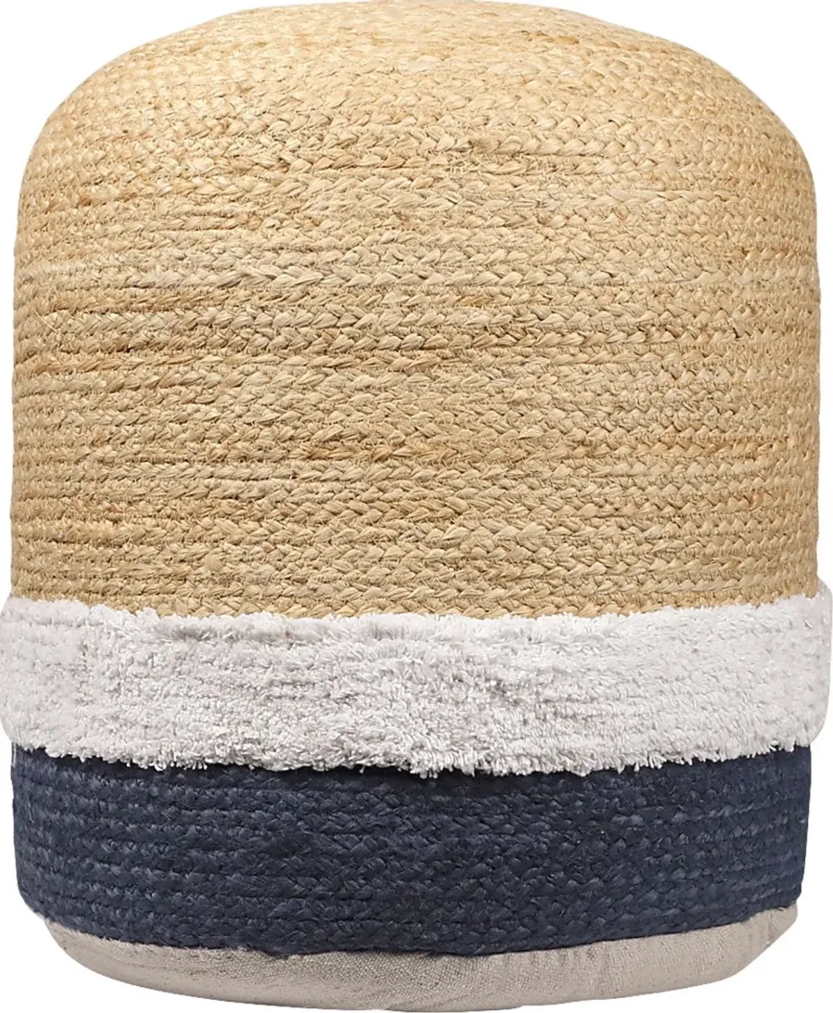 Amiden Natural/Navy Pouf