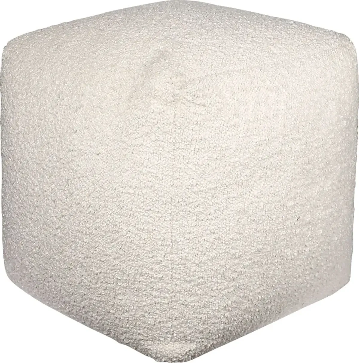 Nelior Ivory Pouf