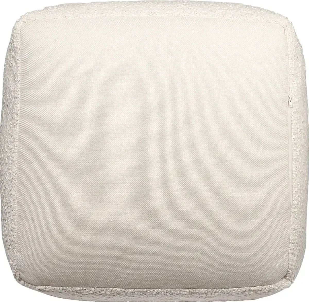 Nelior Ivory Pouf