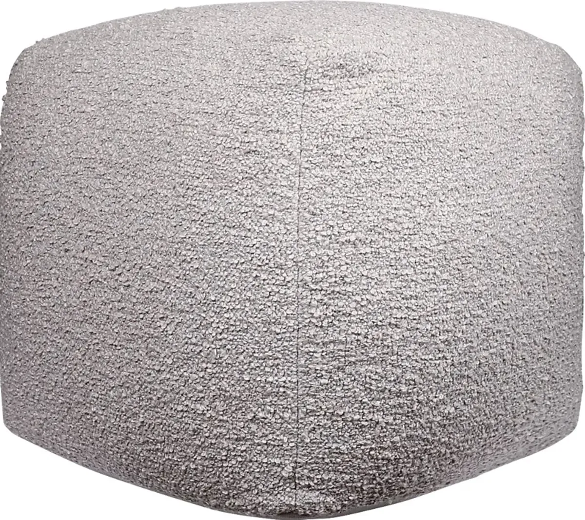 Nelior Gray Pouf