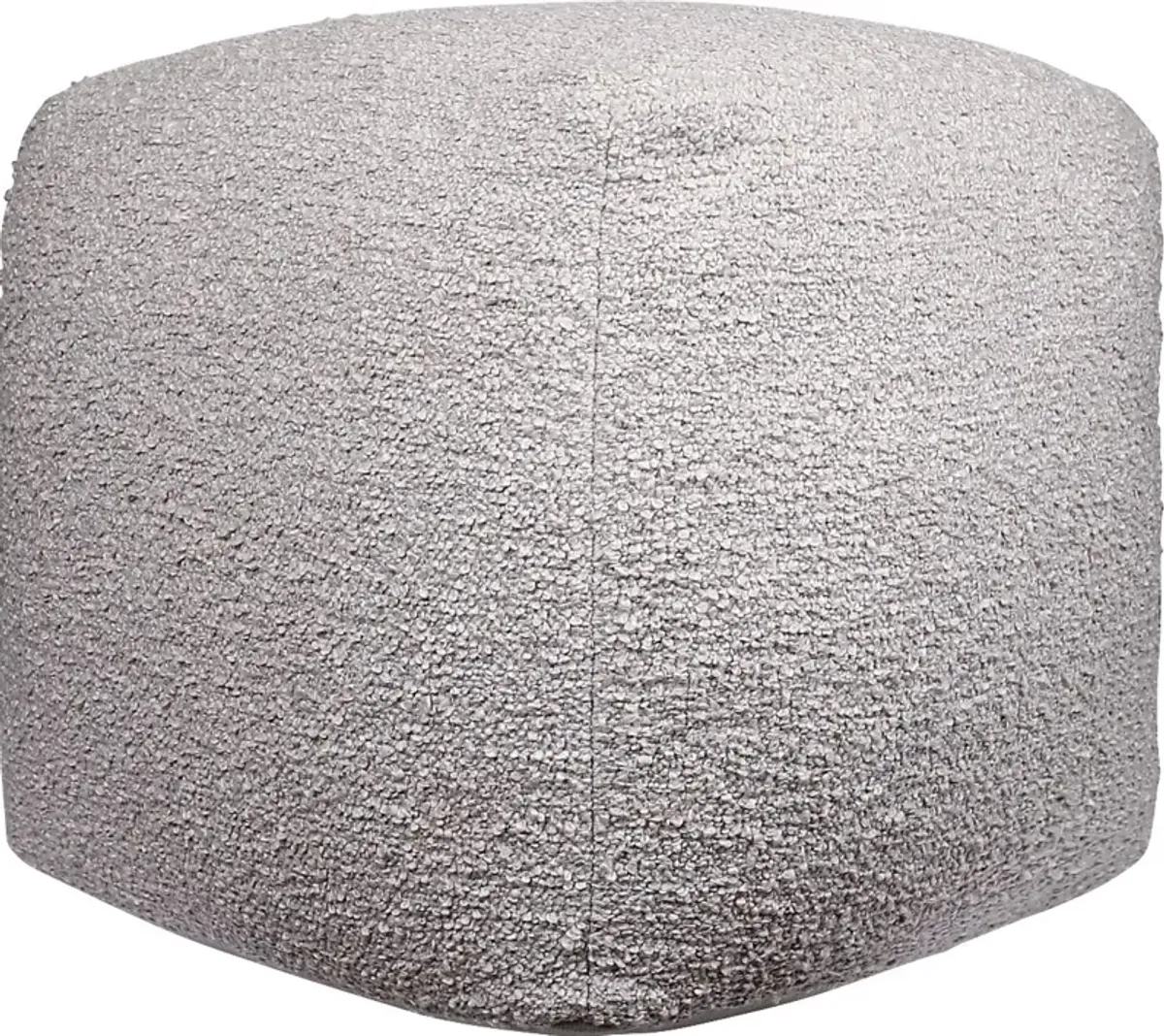 Nelior Gray Pouf